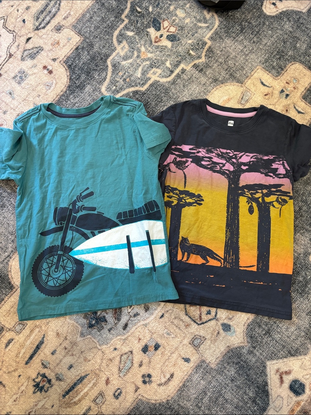 Tea Collection set of two t shirts. Size 8